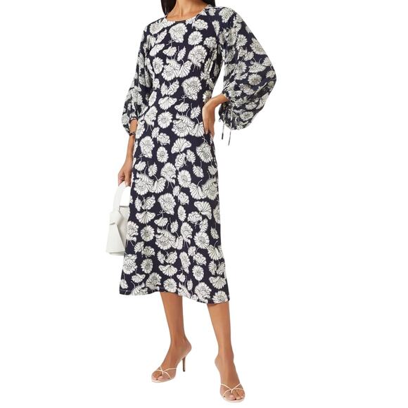 Max Mara Jersey Dress with Silk Sleeves - Picture 1 of 10